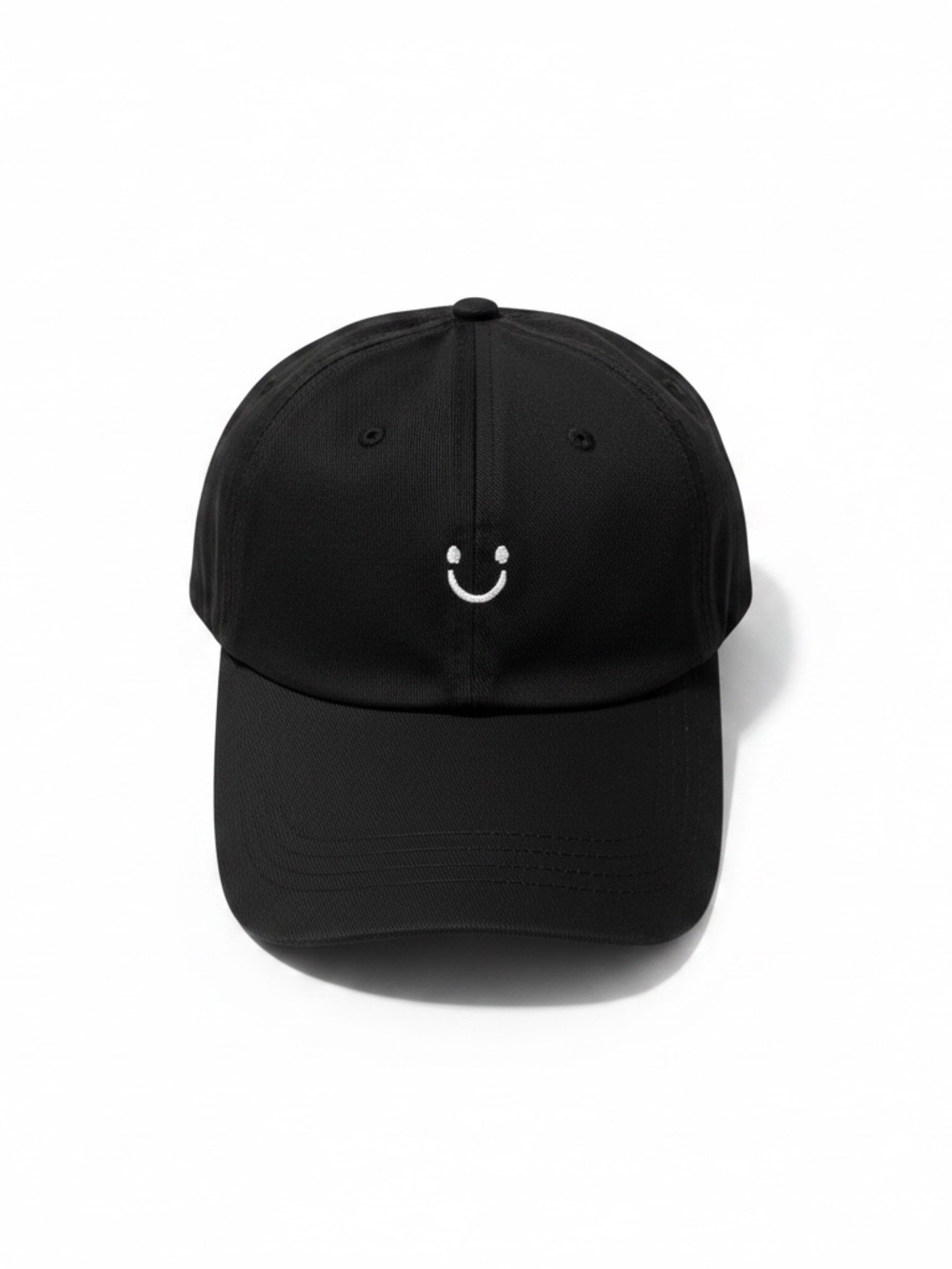 CUTE Black Smiley Baseball Cap - Classic Casual Hat